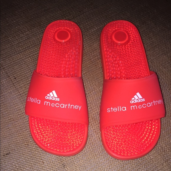 adidas neon slides